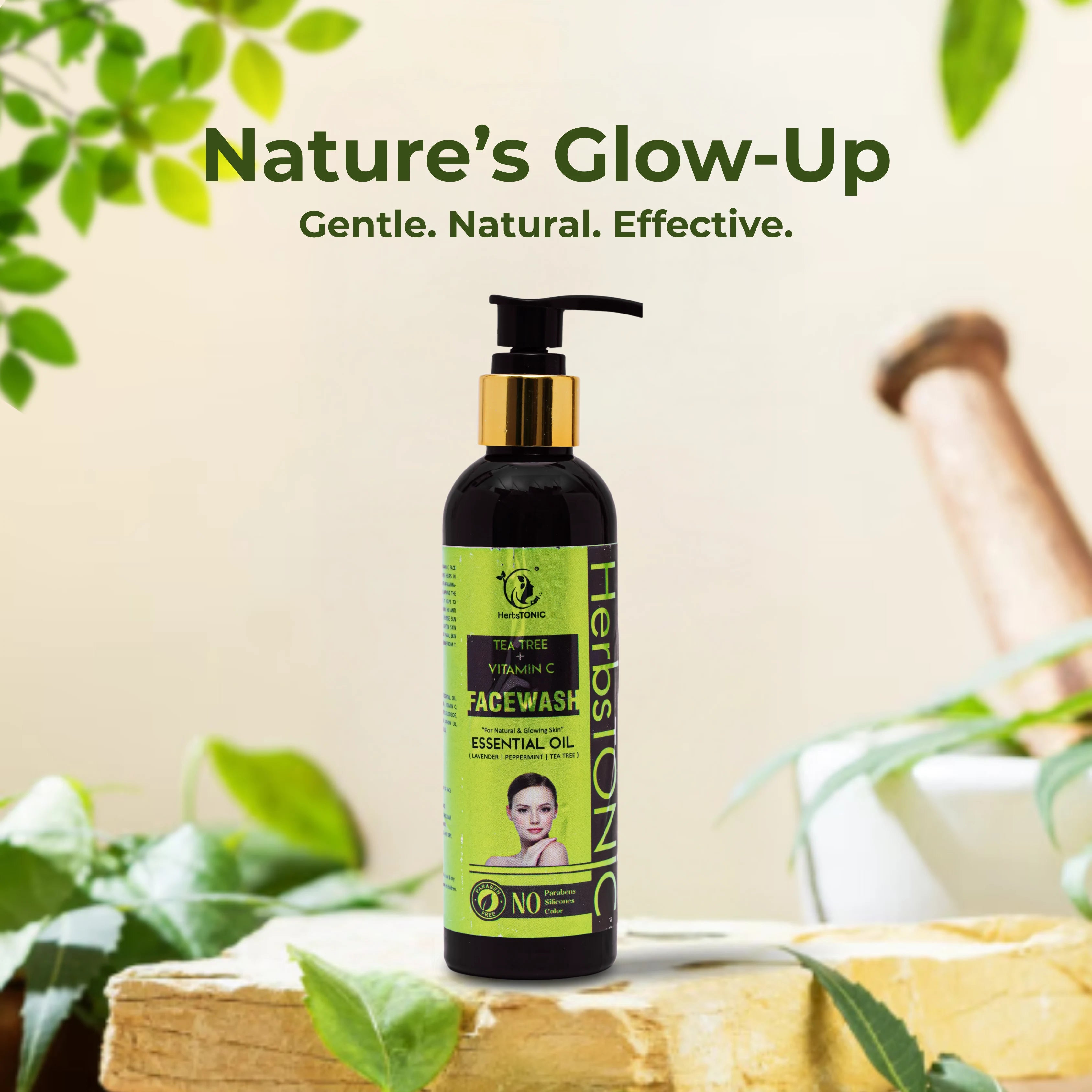 Herbstonic Tea Tree & Vitamin C Facewash