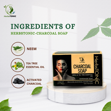 Herbstonic Charcoal Soap- Pack of 3