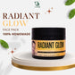 Herbstonic radiant glow face pack for natural beauty. this face pack is 100% homemade and perfect for natural skincare routine.