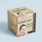 This image shows the box of radiant glow face pack by natural beauty product of herbstonic.