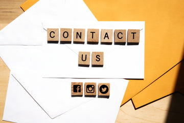 An image showing contact us written in blocks with three blocks one of facebook, instagram and twitter. It is to connect with herbstonic and contact us anytime.