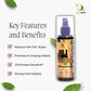 Herbstonic healthy hair treatment, all in 1 hair oil. Key features and benifits of natural ingredient hair oil.